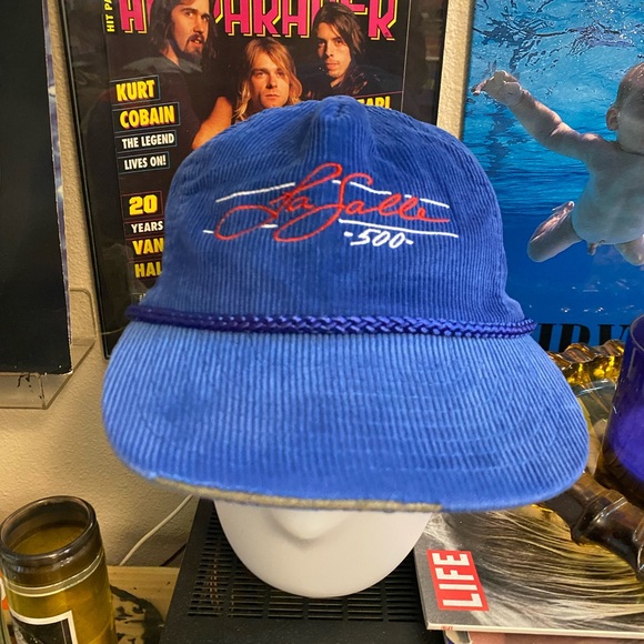 Vintage Nissin LaSalle 300 Blue Corduroy Hat - Picture 1 of 3